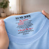 Custom Inside Neck Print T-Shirt - Personalized Anniversary Wedding Gifts For Husband And Wife, Him And Her - Her Sunshine, His Forever
