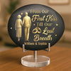Custom Printed Rock - Personalized Anniversary Wedding Gifts For Husband And Wife, Him And Her - Golden Years, Golden Love