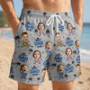 Custom Photo Tropical Hawaiian Aloha Men Beach Shorts - Personalized Father's Day Birthday Gifts For Dad, Grandpa - Strong Like Dad Everyday
