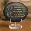 Custom Printed Rock - Personalized Anniversary Wedding Gifts For Husband And Wife, Him And Her - Holding Hands Into Forever