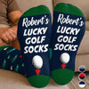 Custom Crew Socks - Personalized Father's Day Birthday Golf Gifts For Men, Women - Weekend Golf Warrior