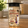 Custom Money Holder Mason Jar Light - Personalized Graduation Gifts For Him, Her - Graduation Glow With Purpose