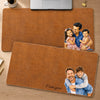 Custom Photo Desk Mat -  Personalized Father's Day Birthday Gifts For Dad, Grandpa - Love Became A Family