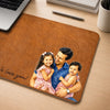 Custom Photo Desk Mat -  Personalized Father's Day Birthday Gifts For Dad, Grandpa - Love Became A Family