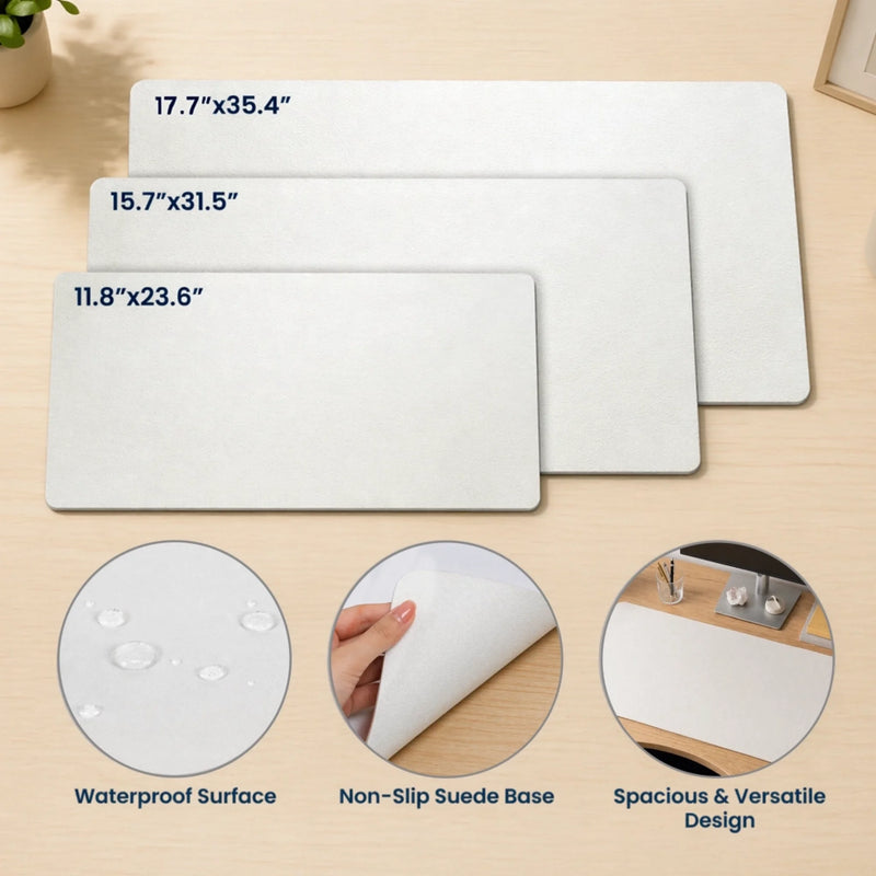 Custom Photo Desk Mat -  Personalized Father's Day Birthday Gifts For Dad, Grandpa - Love Became A Family