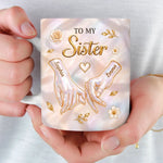 Custom 3D Inflated Effect Printed Mug - Personalized Best Friend Birthday Gifts For Women, Besties, Sisters, BFF - Forever Linked, Beautifully Kept