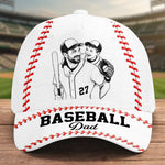 Custom Photo Hat, All Over Print Classic Cap - Personalized Father's Day Birthday Baseball Gifts For Dad, Grandpa, Baseball Lovers, Sports Fans, Sports Lovers - Baseball Vibes Only