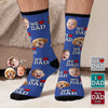 Custom Photo Middle Tube Socks - Personalized  Father's Day Birthday Gifts For Dad, Grandpa - Cool Dads Wear Cool Socks