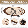 Custom Photo Rustic Wooden Clock - Personalized Anniversary Wedding Gifts For Husband And Wife, Him And Her - Their Favorite Moment, Always On Time