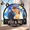Custom Photo Window Hanging Suncatcher Ornament - Personalized Anniversary Wedding Gifts For Husband And Wife, Him And Her - Our Perfect Night