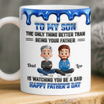 Custom 3D Inflated Effect Printed Mug - Personalized Father's day Birthday Gifts For Son, Dad, Mom - Strong Roots Strong Family