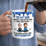 Custom 3D Inflated Effect Printed Mug - Personalized Father's day Birthday Gifts For Son, Dad, Mom - Strong Roots Strong Family