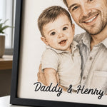 Custom Photo Vertical Poster - Personalized Father's Day Birthday Gifts For Dad, Grandpa - Always Proud To Call You Dad