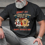 Custom Unisex T-shirt, Hoodie - Personalized Father's Day Birthday Gifts For Dog Lovers, Dog Dad - Best Dog Dad In The Pack