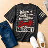 Custom Back Printed Shirt - Personalized Father's Day Birthday Gifts For Dad, Grandpa - Dad’s Love Lasts Forever