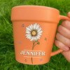 Custom Plant Pot Ceramic Mug - Personalized Birthday Garden Gifts For Gardeners - Daily Dose Of Sunshine