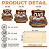 Custom 2-Layered Wooden Plaque - Personalized Father's Day Fishing Gifts For Fisherman, Dad, Grandpa - Gone Fishing See You Later