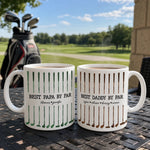 Custom Mug - Personalized Father's Day Birthday Golf Gifts For Dad, Grandpa - Golf More Worry Less