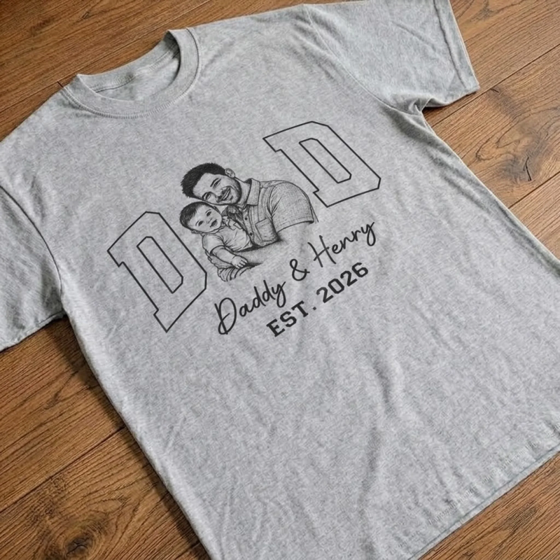 Custom Photo Unisex T-shirt, Premium T-shirt, Hoodie - Personalized Mother's Day, Father's Day Gifts For Mom, Grandma, Dad, Grandpa - Built On Love And Laughter