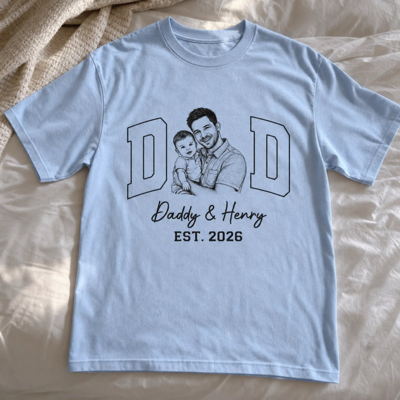 Custom Photo Unisex T-shirt, Premium T-shirt, Hoodie - Personalized Mother's Day, Father's Day Gifts For Mom, Grandma, Dad, Grandpa - Built On Love And Laughter