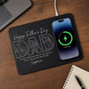 Custom Photo Charging Mat - Personalized Father's Day Birthday Gifts For Dad, Grandpa - Legends Stay Powered