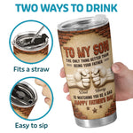 Custom Tumbler - Personalized Father's Day Birthday Gifts For Son - My Son My Forever Pride