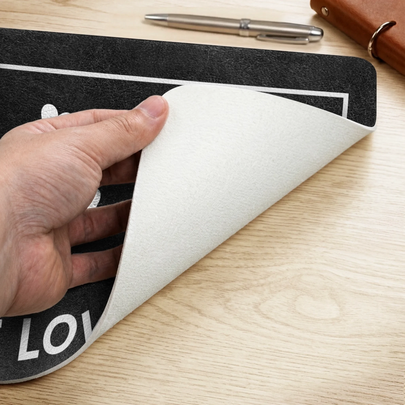 Custom Desk Mat -  Personalized Father's Day Birthday Gifts For Dad, Grandpa - Loved By Tiny Humans