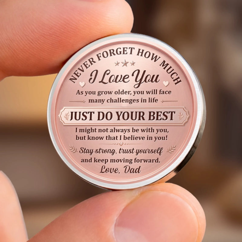 Custom Pocket Hug - Personalized Birthday Gifts For Daughter - Just Do Your Best