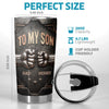 Custom Tumbler - Personalized Father's Day Birthday Gifts For Son - Never Forget How Proud I Am