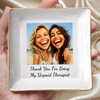 Custom Photo Funny Caricature Jewelry Dish - Personalized Best Friend Birthday Gifts For Women, Besties, Sisters, BFF - My Favorite Weirdo