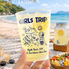 Custom Party Cups - Personalized Summer Vacation And Travel Gifts For Best Friends, Family - Good Times And Tan Lines