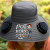 Custom Hat With Fans Solar Power - Personalized Garden Gifts For Gardeners - Let Her Garden Grow