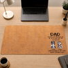 Custom Desk Mat - Personalized Father's Day Gifts For Dog Cat Lovers, Dog Dad And Mom, Cat Owners - Pet Hair Everywhere