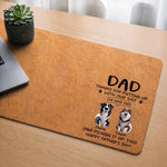 Custom Desk Mat - Personalized Father's Day Gifts For Dog Cat Lovers, Dog Dad And Mom, Cat Owners - Pet Hair Everywhere