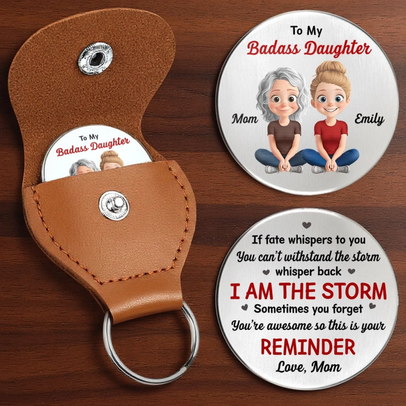 Custom Pocket Hug - Personalized Birthday Gifts For Daughter - Never Walking Alone