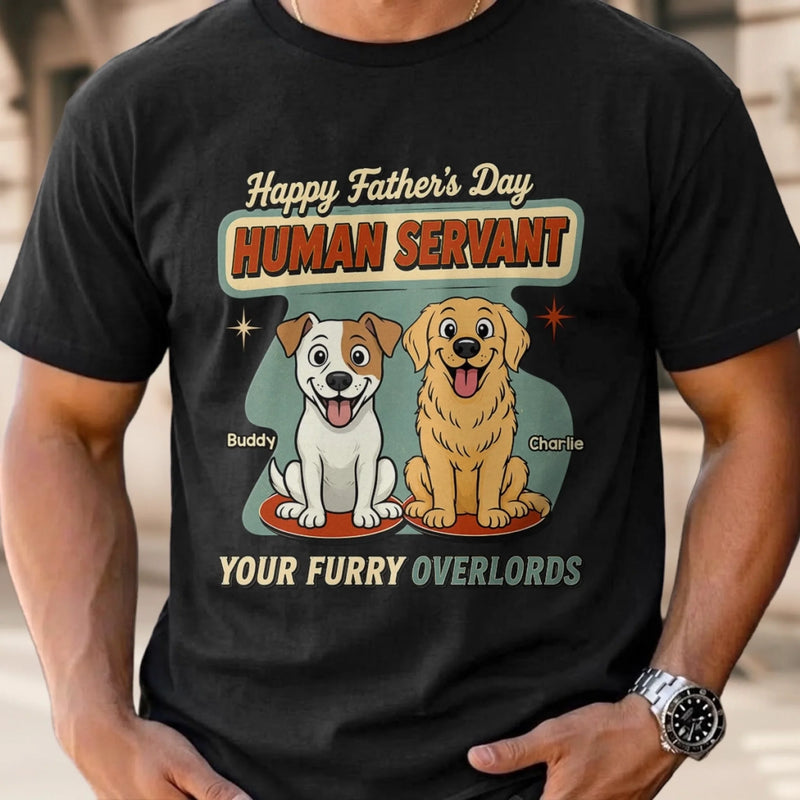 Custom Unisex T-shirt, Hoodie - Personalized Father's Day Birthday Gifts For Dog Lovers, Dog Dad - The Real Boss Has Paws