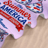 Custom Beach Towel - Personalized America 250th Anniversary, Summer Vacation And Travel Gifts For Best Friends, Family - Stars Stripes Sunshine