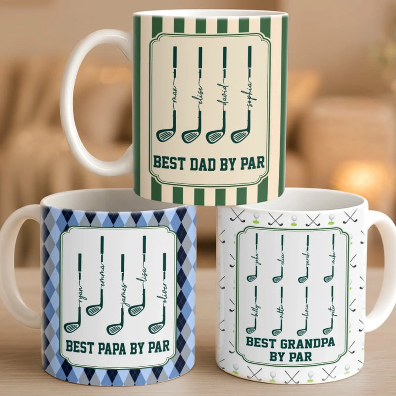 Custom 3D Inflated Effect Printed Mug - Personalized Father's Day Birthday Golf Gifts For Dad, Grandpa - Winning Like a Legend