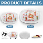 Custom Name Christmas Cookie Gifts for Grandma - Personalized Platter