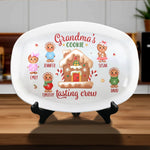 Custom Name Christmas Cookie Gifts for Grandma - Personalized Platter