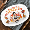 Custom Platter - Personalized Father's Day Birthday Gifts For Dad, Grandpa - King Of The Grill
