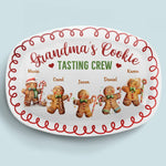 Custom Name Christmas Cookie Tasting Gifts for Grandma - Personalized Platter