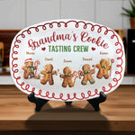 Custom Name Christmas Cookie Tasting Gifts for Grandma - Personalized Platter