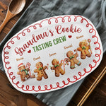 Custom Name Christmas Cookie Tasting Gifts for Grandma - Personalized Platter