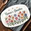 Grandma’s Love Is Sunshine For Little Flowers - Family Personalized Custom Platter - Gift For Mom, Grandma