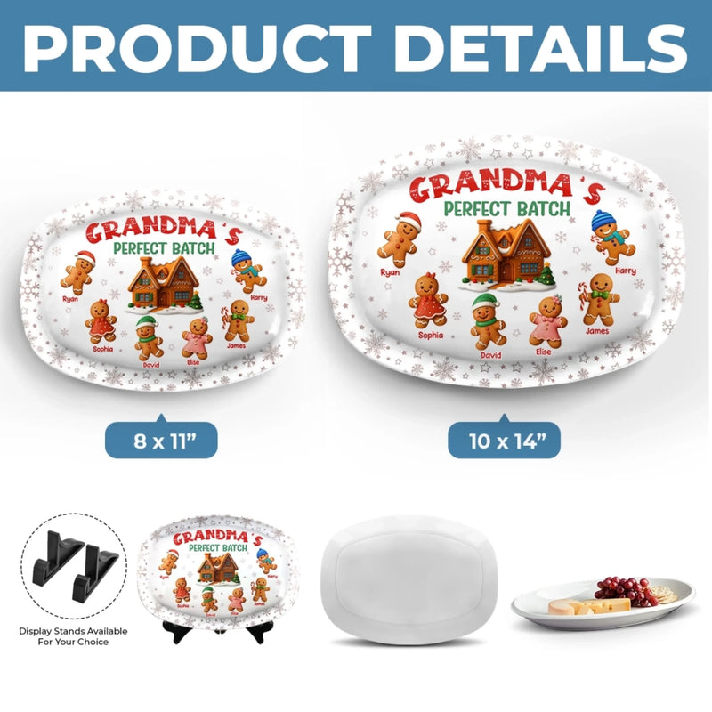 Custom Platter - Personalized Christmas Birthday Gifts For Mom, Grandma - Love Served Here