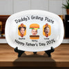 Custom Photo Grill Master, Tiny Tasters - Family Personalized Custom Platter - Father's Day, Gift For Dad, Grandpa