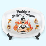 Custom Name Grilling Gifts for Dad - Personalized Platter