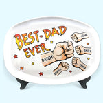 Custom Name Best Dad Ever Gifts for Dad - Personalized Platter