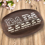 Custom Name Dad Gifts for Father - Personalized Platter